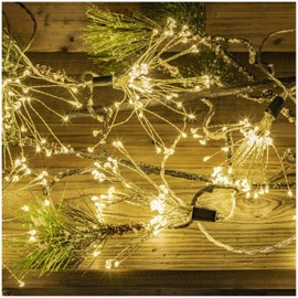 Noma Medium Firework Light Chain : 10x 16cm Balls : Easytimer : 600 Warm White LEDs : Mains : 6819334