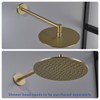 Wall Mounted Shower Arm 16 Inch Extension Pipe Shower Head