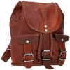 Genuine Leather Backpack Gusti Leder nature "Lena" Small Rucksack College