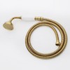 HOMEDEC Traditional Telephone Style Brass Handheld Showerhead with 59inch Hose