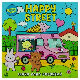 Libro para Colorear: Sunny Vibes: Happy Street