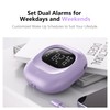 Mesqool Vibrating Alarm Clock for Heavy Sleepers, Rechargeable Battery Operated
