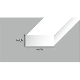 Evergreen 70EG112 Scale Model Flat Bar, 0.01 x 0.04 inches (0.38 x 1.0 mm), 10 Pcs Model Material