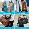 4 Pack Luggage Tag, Anyos PU Leather Travel Bag Labels
