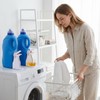 2-Pack White Laundry Detergent Cup Holder & Nozzle Force-Saving Switch,