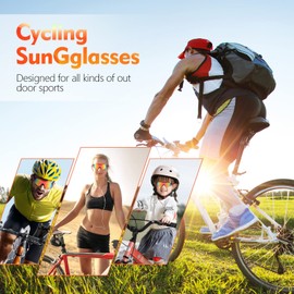 Quick Glasses Rave Bicycle Sunglasses Cycling Glasses Cycling Glasses Men Women Sports Glasses Cycling Glasses Polarised UV400 Protective Glasses for Outdoor Activities Such as Cycling Running Glof