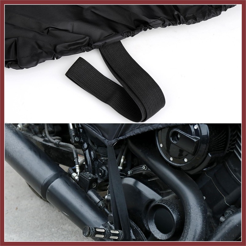 HEROFFIX Motorcycle Cover Lightweight Half Cover Outdoor Waterproof Rain Dust