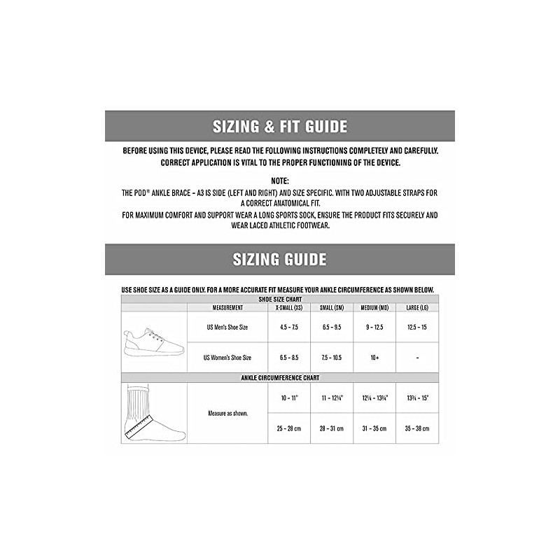 DonJoy Performance POD Ankle Support for Stability, Ankle Sprain, Roller