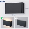 Easyusahome 2 Pack Modern LED Wall Sconces, Hardwired Up Down
