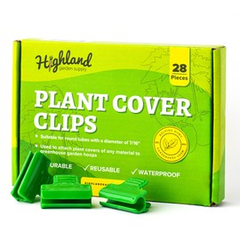 Greenhouse Clips Plant Cover Clamps for Greenhouse Net Cover Clips for Pipes & Hoop Snap Clamps for PVC Net Tunnel Green House Hoops Garden Row Film Cover Freeze Protection 1.5 inch 28 Pack