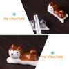 MAGICLULU 4 Pack Shiba Inu Chopstick Rest, Cute Dog Holder