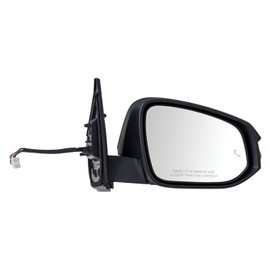 Fit System Passenger Side Mirror for Toyota RAV4, textured black w/PTM cover, w/turn signal, w/blind spot detection, foldaway, Heated Power