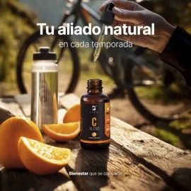Vitamina C Líquida  60 Tomas de Alta Absorción  Sabor Naranja Natural  Apoya las Defensas, Energía y Producción de Colágeno  C Blend B Life           