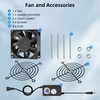 PANO-MOUNTS 80mm 3.15inch Dual Ball Upgraded IP68 Waterproof Cooling Fan