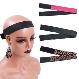 3 Pcs Elastic Wig Bands Adjustable Wig Melting Bands with Velcro Front Laying Strap Wrap to Lay Hairline Edges Belt for Grip Keeping Wigs