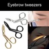 Eyebrow Tweezers, Scissors Shape, Eyebrow Tweezers, Nose Hair Remover, Flat