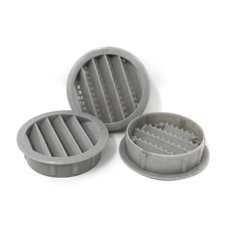 2" Round Plastic Louver Soffit Air Vent Reptile Screen Grille