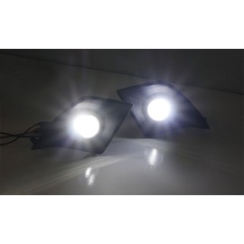 iJDMTOY 70-600-White 6000K Xenon White High Power LED Projector Lens Fog Light F-Sport Compatible With 2014 2015 2016 Lexus IS200t IS250 IS300 IS350
