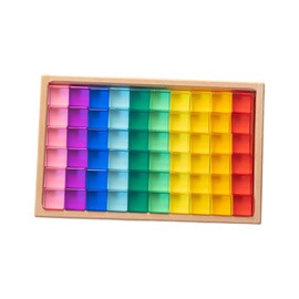 Set de construcción de Bloques Coloridos, Juego Educativo con Organizador Incluido, 60 Piezas                                                         