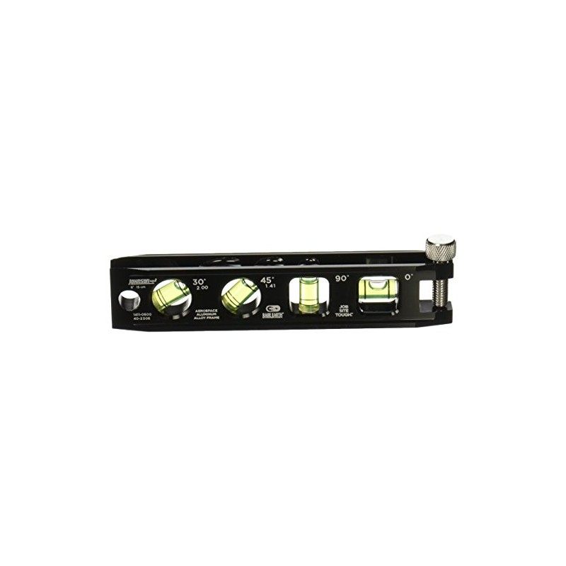 Johnson Level & Tool 1411-0600 Magnetic Billet Torpedo Level, 6",