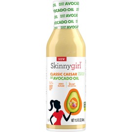 Skinnygirl Sugar Free Gluten Free Avocado Oil Salad Dressing, Creamy Caesar, 11.5 Ounce (Pack of 6)