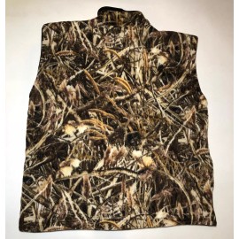 ZooFleece Shadow Grass Vest Brown Waterfowl Duck Hunting Camouflage Unisex S-XL - M