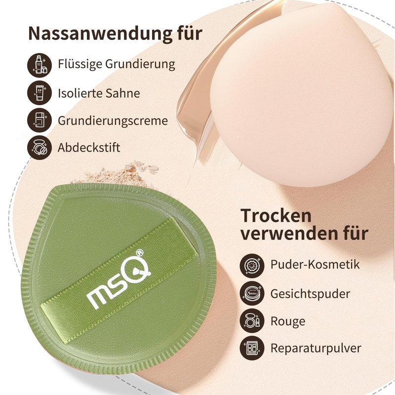MSQ Pack of 5 Make Up Sponge Make Up Puff