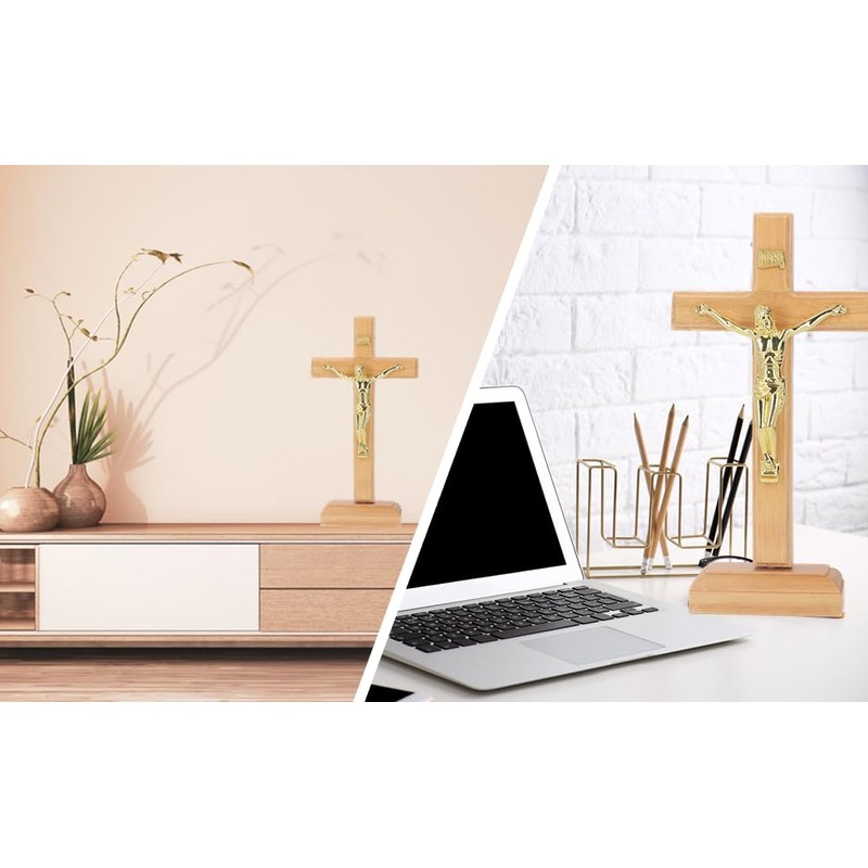 Crucifix, Catholic Crucifix Easy to Install Religious Prayer Decoration for