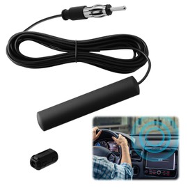 Autoantenne FM Adapter Patch Antenne 5 M Kabel, Windschutzscheibe Paste Antenne mit Verlängerungskabel 5M + DIN Stecker, Scheibenantenne Auto Radio für Autos Radios SKU LKWs Boot Universalantenne