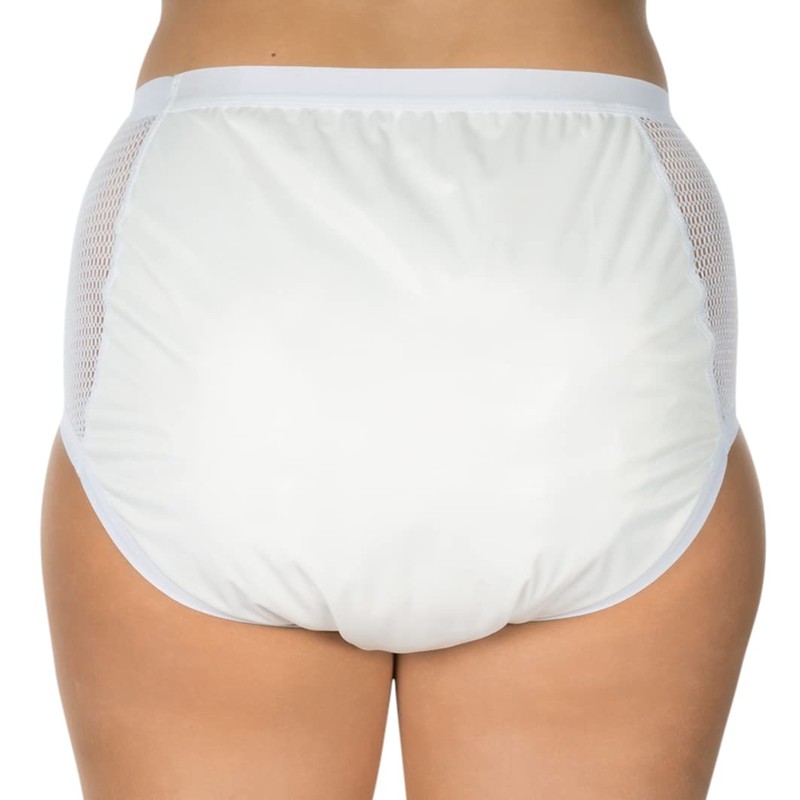 Suprima 1-215-000 Unisex Polyurethane Incontinence Briefs Size 10 White