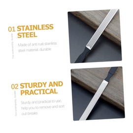 Baluue 2pcs Stainless Steel Nail Files Metal Manicure Tools for Nail Art Home Salon