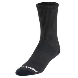 PEARL IZUMI Men's Transfer 7" Sock, High Performance Cycling Socks, Secure & Smooth Fit, Moisture Wicking, Black, Medium
