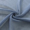 Dusty Blue Sheer Curtains 63 Inch Length for Bedroom 2