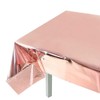 TRIXES Rose Gold Plastic Tablecloth - Party Supplies - Metallic
