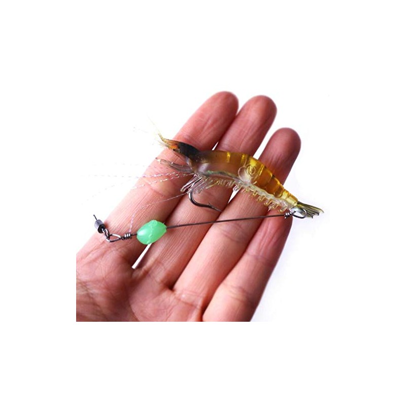 VOANZO 6 PCS Soft Shrimp Fishing Lure Soft Bait with