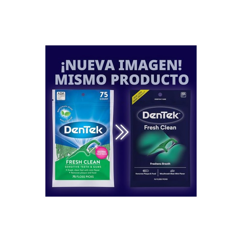 DenTek Fresh Clean Floss Pick, 75 Count