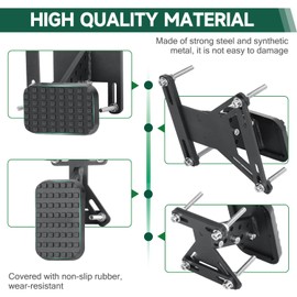 HUGEBO Gas and Brake Pedal Extenders,Universal Anti Slip Accelerator Pedal Extenders for Short People,Adjustable Car Pedal Extenders for Cars,Go Kart,Golf Carts