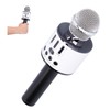 Q88 Microphone Wireless Bluetooth Karaoke LED Portable Handheld Black for