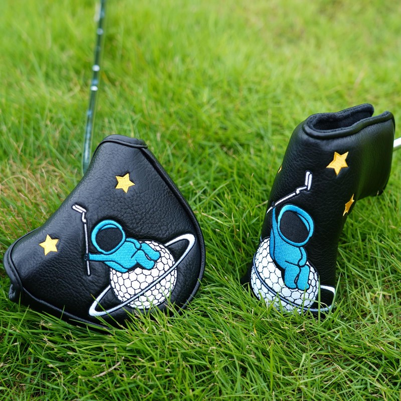 Putter Cover, Astronaut Golf Putter Headcover Mallet Putter Cover Blade