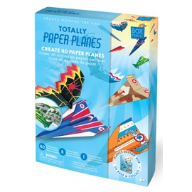 BOX CANDIY Totally Paper Planes Fold and Fly Origami Art Set in Keepsake Box to Make and Fly