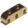Bass guitar string tree retainer in gold