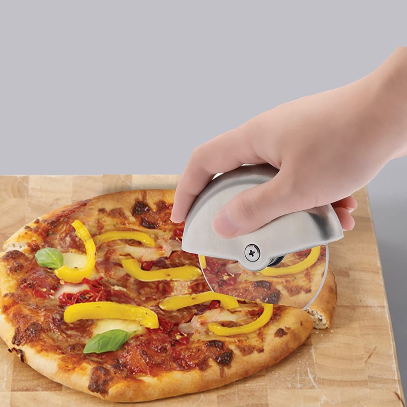Love-KANKEI Pizza Cutter/Pizza Wheel/Pizza Slicer with Stainless Steel Comfortable Palm