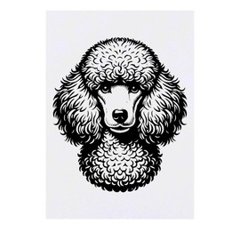 Azeeda 'Pudel' Temporäres Tattoo - Hautfreundlicher & Ungiftiger Abziehbild · Wasserfest (TO00075981)