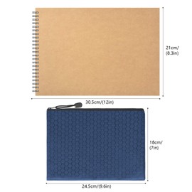 HomeMall Drawing Sketching Pencils Set, 37 Packs Art Kit with Sketchbook Draw Pencils Dual Ended Color Pencil Eraser Sharpener Pencil Bag for Kids Adults and Art Beginners