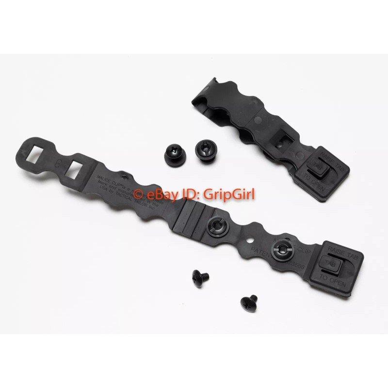 Black V2 Malice Clips & Mounting Hardware Kydex Holster Battle