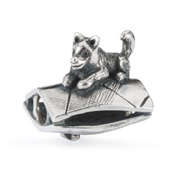 Trollbeads Autumn Collection Paw Love Silver Beads, Sterling Silver, No Gemstone