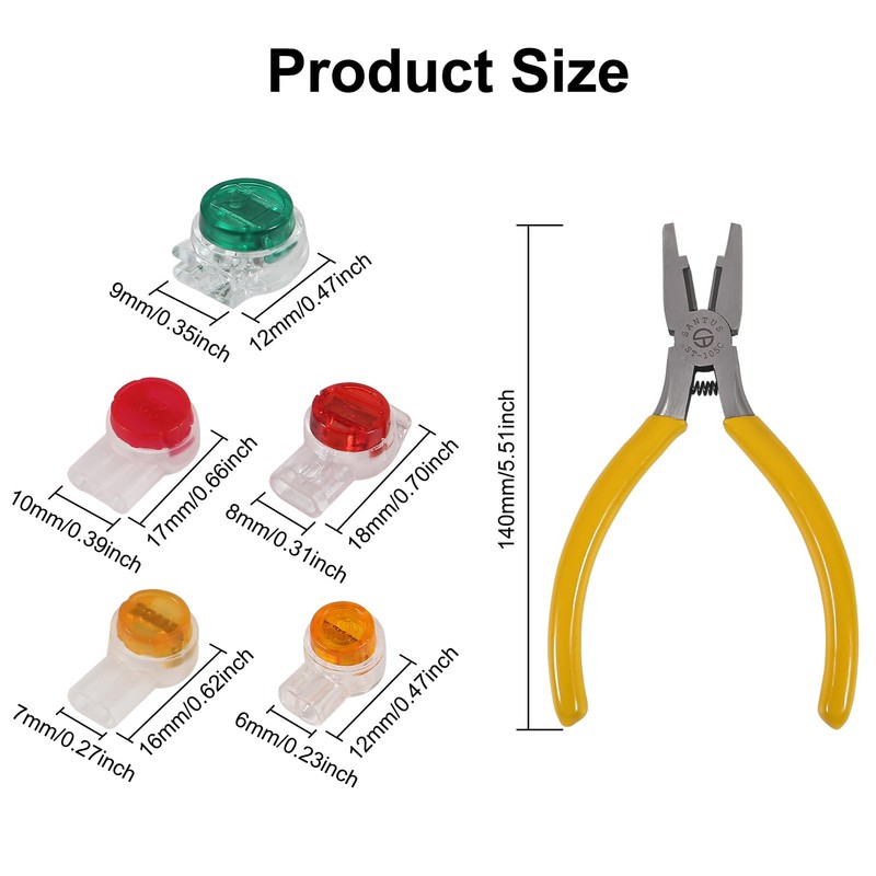 Wire Connectors Assortment Kit 251pcs, Waterproof Gel-Filled IDC Network Cable