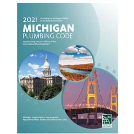 2021 Michigan Plumbing Code book