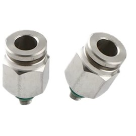 Pneumatic VA Plug-In Fitting M5 to 6 mm Pneumatic Hose Stainless Steel V2A Plug Connection (M5-6 mm)