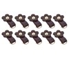 10 Sets Leather D Rings for Purse Genuine Leather Undamaged